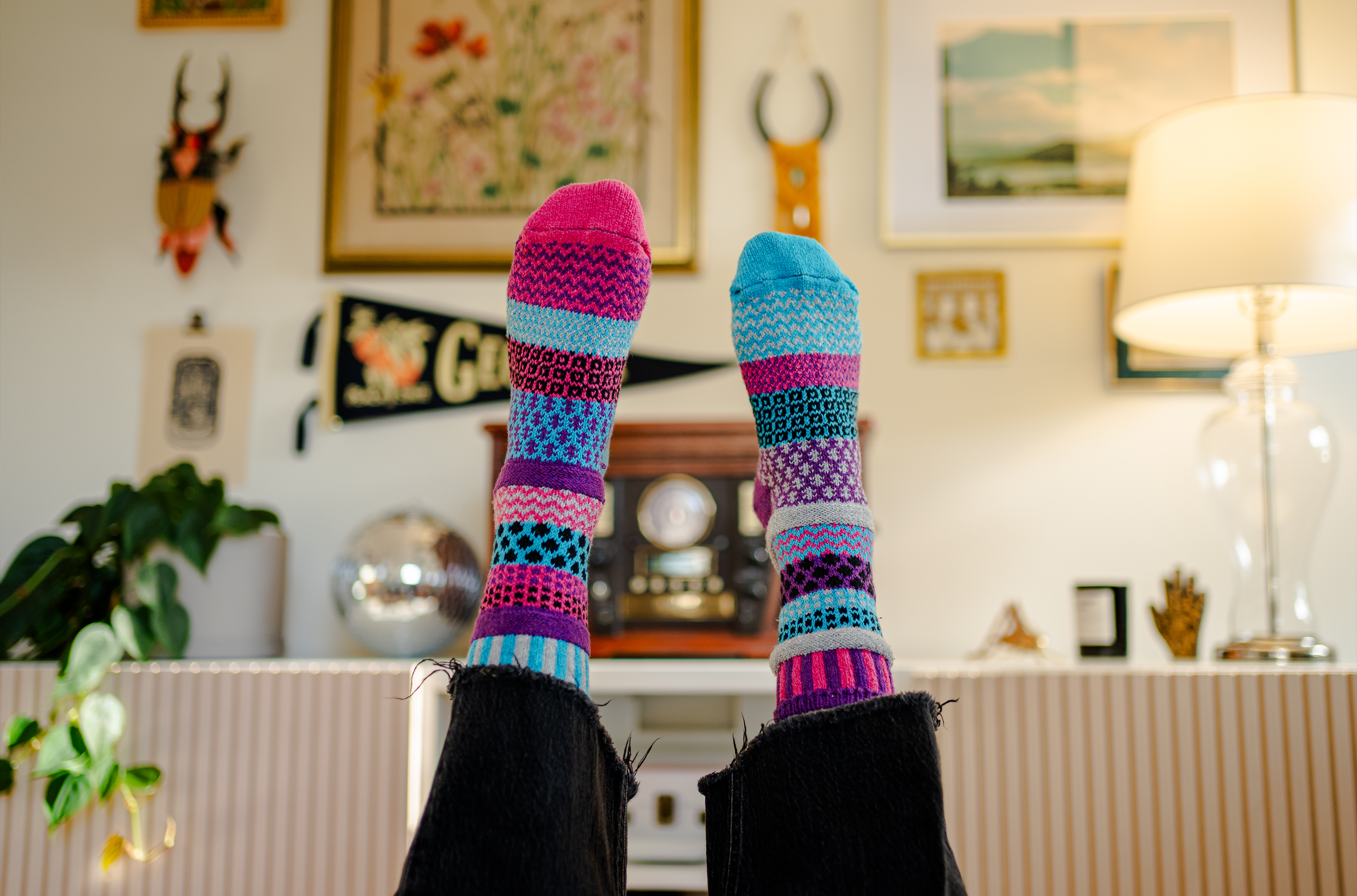 Periwinkle Crew Socks