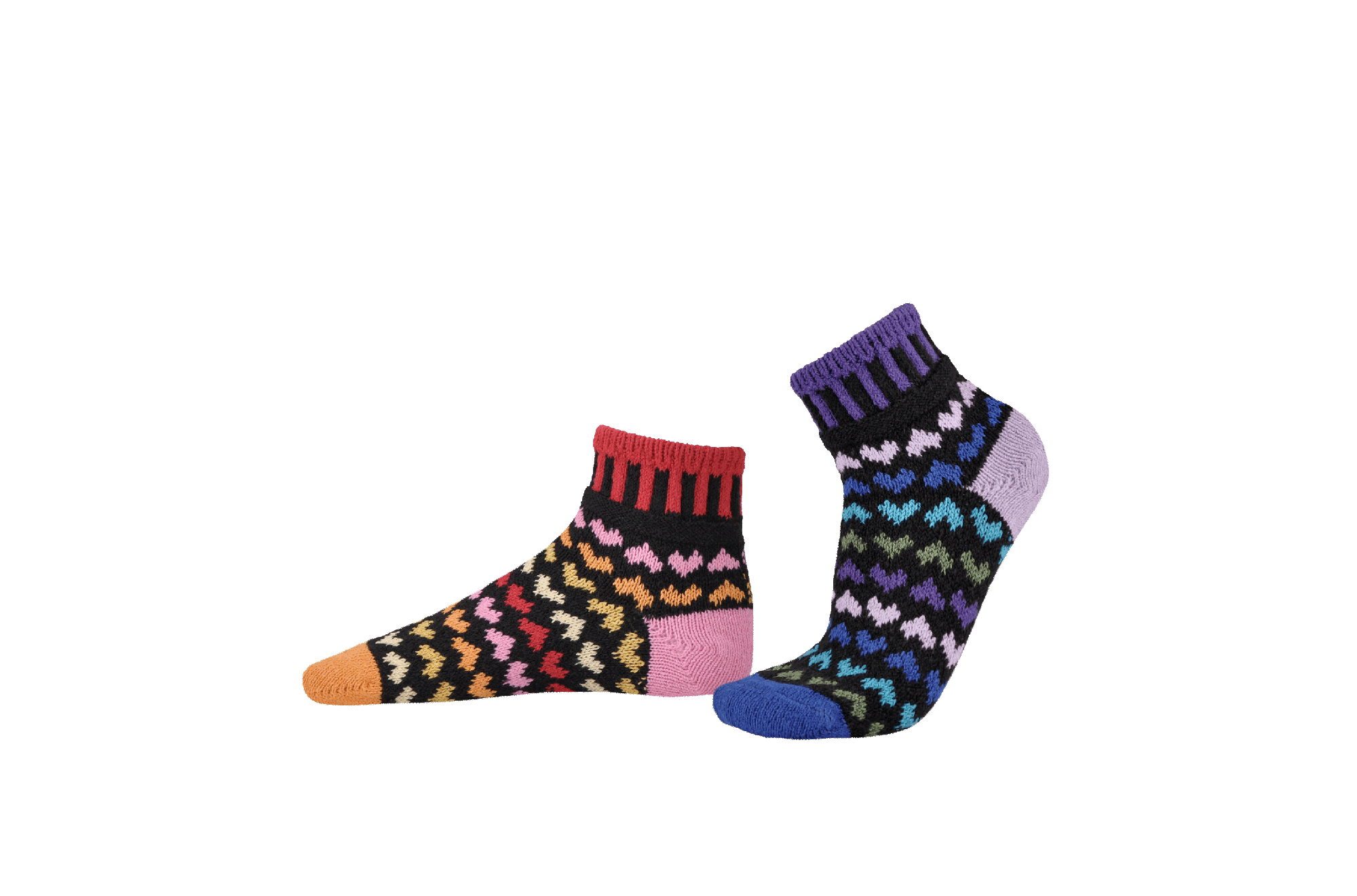 Hearts Quarter Socks