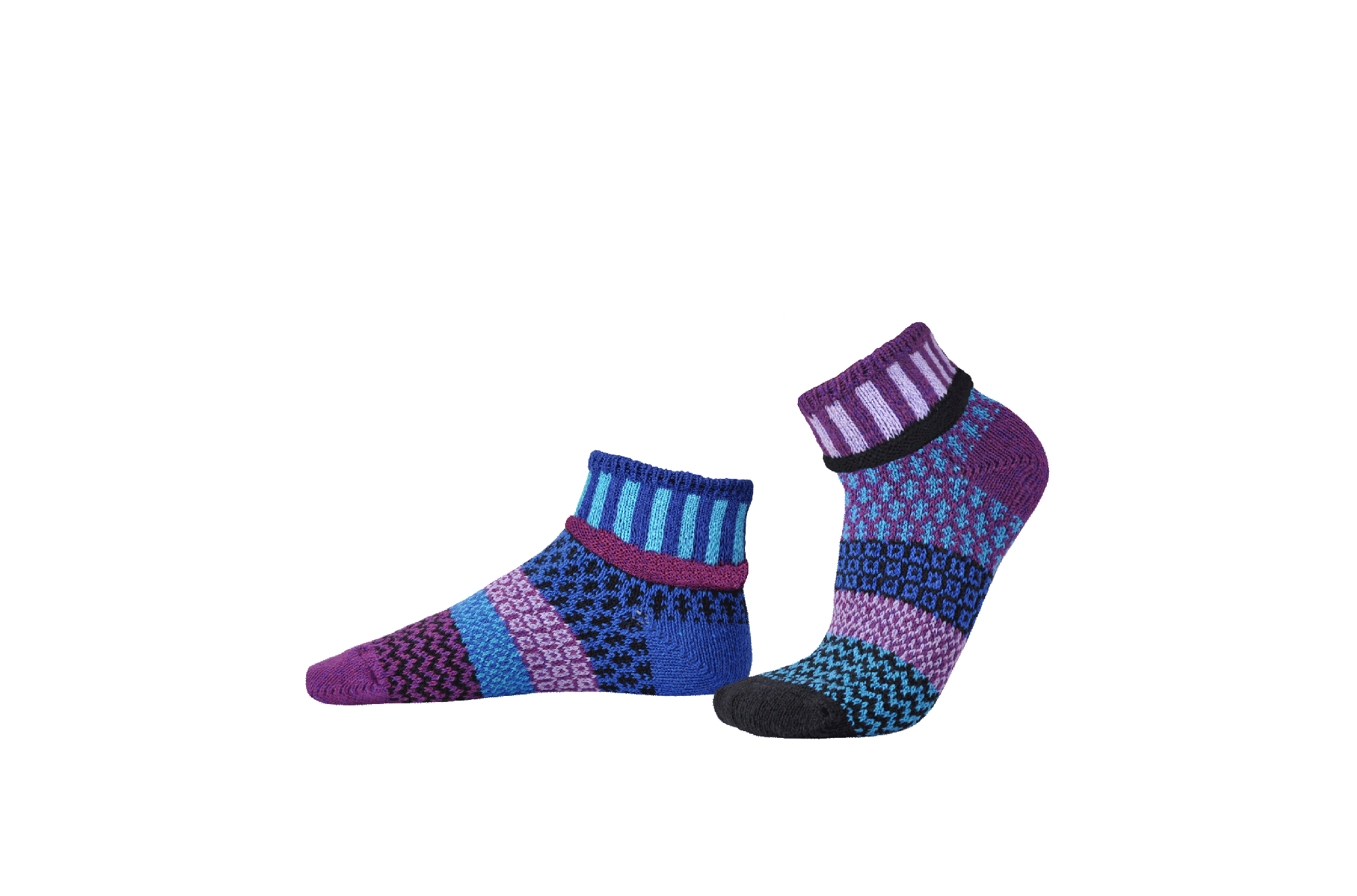 Raspberry Quarter Socks