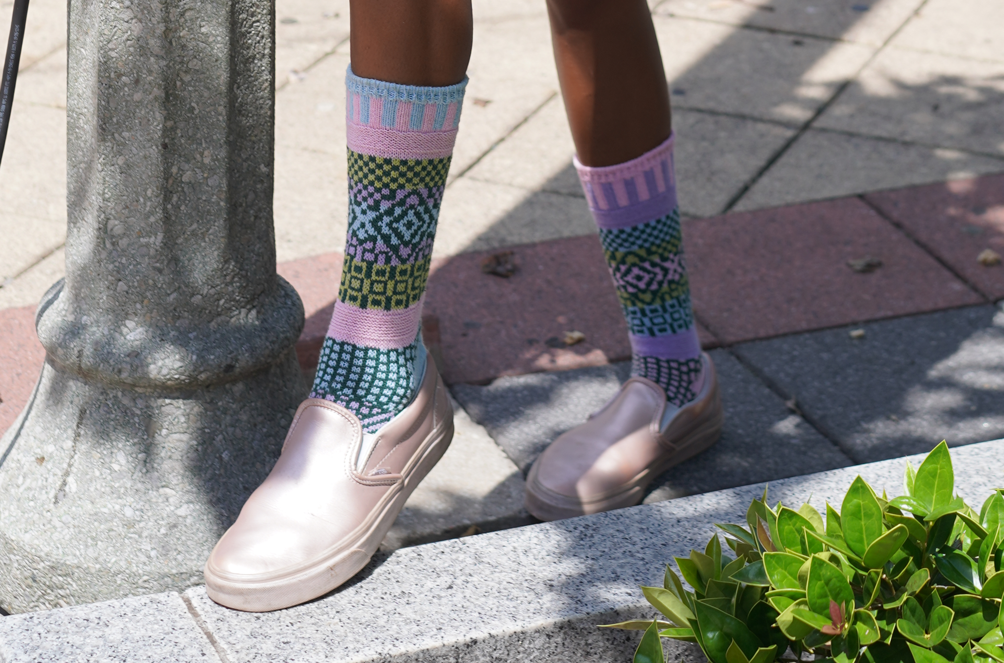 Lilac Crew Socks